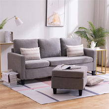 将图片加载到图库查看器,Double Chaise Longue Combination Sofa Light Grey