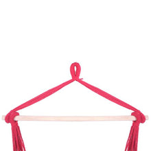 将图片加载到图库查看器,Distinctive Cotton Canvas Hanging Rope Chair with Pillows Rainbow