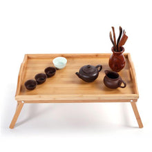 将图片加载到图库查看器,Simple Bamboo Tea Table Wood Color