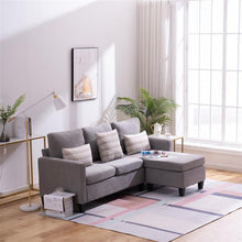 将图片加载到图库查看器,Double Chaise Longue Combination Sofa Light Grey