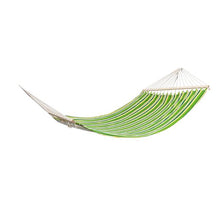 将图片加载到图库查看器,Stylish Printing Style Hammock Beach Swing Double Beds for Outdoor Camping Travel Green