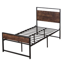 将图片加载到图库查看器,Twin Iron Bed With FootBed Black