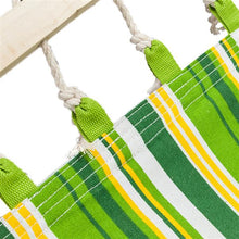 将图片加载到图库查看器,Stylish Printing Style Hammock Beach Swing Double Beds for Outdoor Camping Travel Green