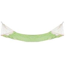 将图片加载到图库查看器,Stylish Printing Style Hammock Beach Swing Double Beds for Outdoor Camping Travel Green