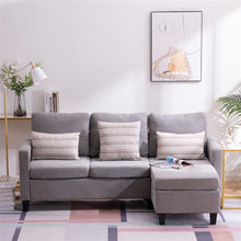 将图片加载到图库查看器,Double Chaise Longue Combination Sofa Light Grey