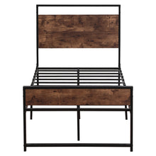 将图片加载到图库查看器,Twin Iron Bed With FootBed Black