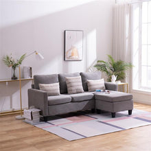 将图片加载到图库查看器,Double Chaise Longue Combination Sofa Light Grey