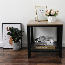 将图片加载到图库查看器,Stylish Steel And Wood Side Table