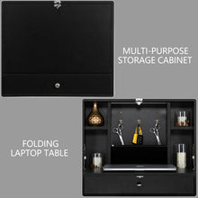 将图片加载到图库查看器,Density Board with Triamine Wall Built-up Computer Desk Black