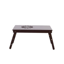 将图片加载到图库查看器,53cm Fashionable Sunflower Engraving Pattern Adjustable Bamboo Computer Desk Coffee