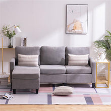 将图片加载到图库查看器,Double Chaise Longue Combination Sofa Light Grey