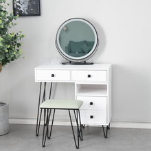 将图片加载到图库查看器,Bedroom iron dresser solid wood makeup desk storage cabinet white