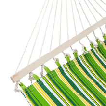 将图片加载到图库查看器,Stylish Printing Style Hammock Beach Swing Double Beds for Outdoor Camping Travel Green