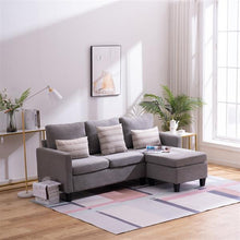 将图片加载到图库查看器,Double Chaise Longue Combination Sofa Light Grey