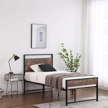 将图片加载到图库查看器,Twin Iron Bed With FootBed Black