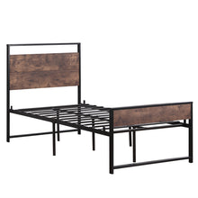 将图片加载到图库查看器,Twin Iron Bed With FootBed Black