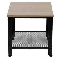 将图片加载到图库查看器,Stylish Steel And Wood Side Table