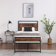 将图片加载到图库查看器,Twin Iron Bed With FootBed Black