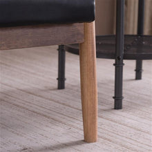 将图片加载到图库查看器,(75 x 69 x 84)cm Retro Modern Wooden Single Chair,Black PU