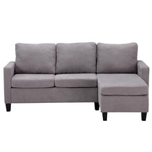 将图片加载到图库查看器,Double Chaise Longue Combination Sofa Light Grey