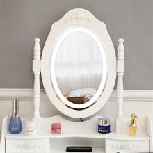 将图片加载到图库查看器,FCH LED Single Mirror 4 Drawer Dresser White
