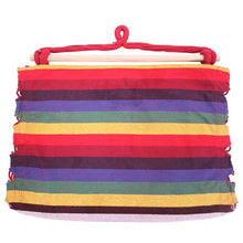 将图片加载到图库查看器,Distinctive Cotton Canvas Hanging Rope Chair with Pillows Rainbow