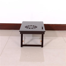 将图片加载到图库查看器,53cm Fashionable Sunflower Engraving Pattern Adjustable Bamboo Computer Desk Coffee