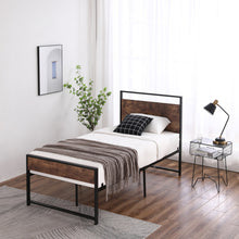 将图片加载到图库查看器,Twin Iron Bed With FootBed Black