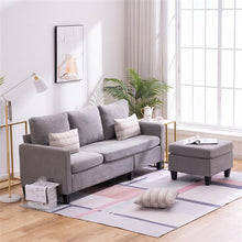 将图片加载到图库查看器,Double Chaise Longue Combination Sofa Light Grey