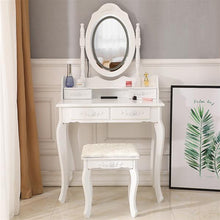 将图片加载到图库查看器,FCH LED Single Mirror 4 Drawer Dresser White
