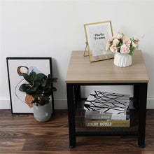 将图片加载到图库查看器,Stylish Steel And Wood Side Table