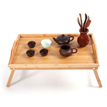 将图片加载到图库查看器,Simple Bamboo Tea Table Wood Color