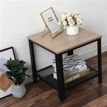 将图片加载到图库查看器,Stylish Steel And Wood Side Table