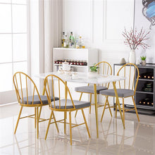 将图片加载到图库查看器，Marble Dining Table [120x74x76cm] White
