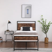 将图片加载到图库查看器，Twin Iron Bed With FootBed Black
