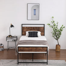 将图片加载到图库查看器，Twin Iron Bed With FootBed Black
