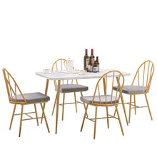 将图片加载到图库查看器，Marble Dining Table [120x74x76cm] White
