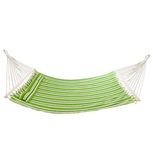 将图片加载到图库查看器，Stylish Printing Style Hammock Beach Swing Double Beds for Outdoor Camping Travel Green
