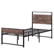 将图片加载到图库查看器，Twin Iron Bed With FootBed Black
