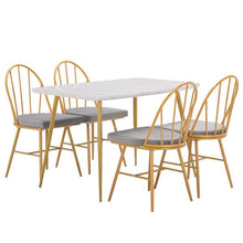 将图片加载到图库查看器，Marble Dining Table [120x74x76cm] White
