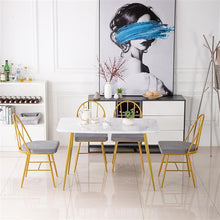 将图片加载到图库查看器，Marble Dining Table [120x74x76cm] White
