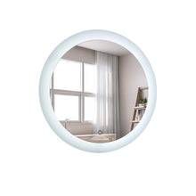 将图片加载到图库查看器，LED Bathroom Vanity Mirror with Light, 24 Inches Round Shape, Dimmable Anti-Fog Backlit Wall Mounted Defogger Circle Makeup Mirror, CRI 90 , Color Temperature 5000K
