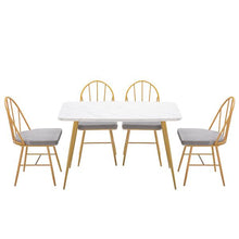 将图片加载到图库查看器，Marble Dining Table [120x74x76cm] White
