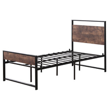 将图片加载到图库查看器，Twin Iron Bed With FootBed Black
