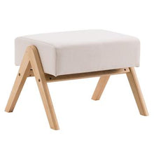 将图片加载到图库查看器，(50x25x40cm) Footrest Stool, Rocking Chair, Footrest Stool, Nordic A-type Beige
