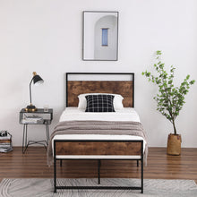 将图片加载到图库查看器，Twin Iron Bed With FootBed Black
