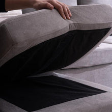 将图片加载到图库查看器，Double Chaise Longue Combination Sofa Light Grey
