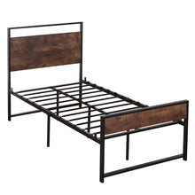 将图片加载到图库查看器，Twin Iron Bed With FootBed Black
