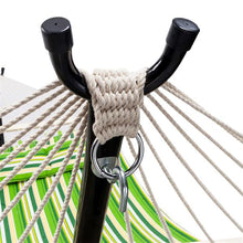 将图片加载到图库查看器，Stylish Printing Style Hammock Beach Swing Double Beds for Outdoor Camping Travel Green
