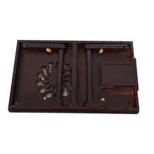 将图片加载到图库查看器，53cm Fashionable Sunflower Engraving Pattern Adjustable Bamboo Computer Desk Coffee
